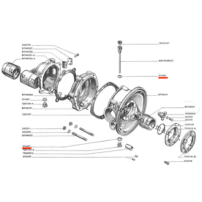 Gasket screw washer Dnieper MT K750 Ural M72 bowl thread tap